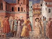 GOZZOLI, Benozzo, Scenes from the Life of St Francis (Scene 3, south wall) sdg